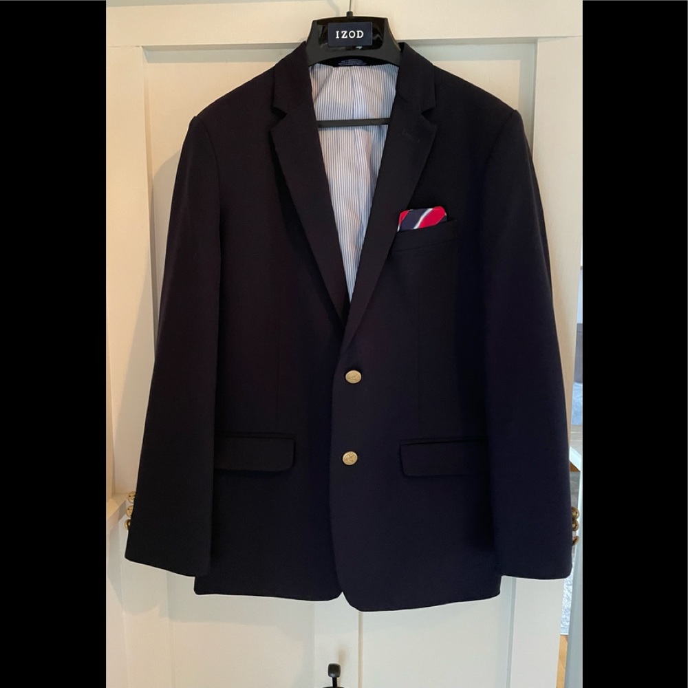 IZOD Boys Navy Sports Coat